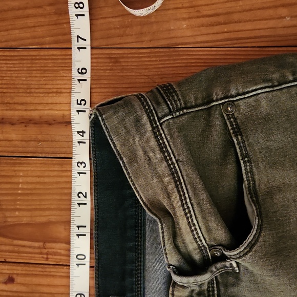 Free People overdyed green jeans very cool 29 - Picture 4 of 7